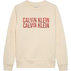 Calvin Klein Baskılı Erkek Çocuk Sweatshirt, 8 Yaş, 5003295652, Ekru, erkek-çocuk