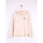 Calvin Klein Baskılı Kız Çocuk Ekru Sweatshırt IU0IU00266PGB - 8 Yaş