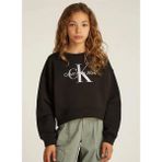 Calvin Klein Baskılı Kız Çocuk Siyah Sweatshırt IG0IG02823BEH - 8 Yaş