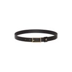 Calvin Klein Bayan Kemer Square Buckle Loop 2,5 cm Logolu, Siyah (Siyah/Antik Açık Altın), 80