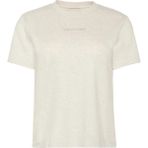 Calvin Klein Bej Kadın Standart Desenli T-Shirt A - Ss Classıc 20S Jsy Logo Grap - M