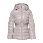 Calvin Klein Belted Lightweight Puffer Kadın Mont, Gri, M Beden M