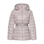 Calvin Klein Belted Lightweight Puffer Kadın Mont, Gri, S Beden S