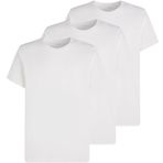 Calvin Klein Beyaz 3'lü Erkek Kısa Kol Yuvarlak Yaka T-Shirt