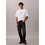 Calvin Klein Beyaz Erkek Logo Baskılı T-Shirt LV040HM228YAF_SS Rlxd Standard Logo - XL
