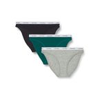 Calvin Klein Bikini 3Pk Kadın Çoklu Paket Iç Giyim, Mavi, S