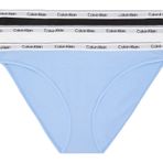 Calvin Klein Bikini 3Pk Kadın Çoklu Paket Iç Giyim, Mavi, Xs