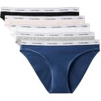 Calvin Klein Bikini 5Pk Kadın Çoklu Paket Iç Giyim, Mavi, M