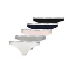 Calvin Klein BIKINI 5PK Kadın İç giyim, Çok Renkli, XS