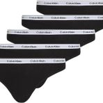 Calvin Klein BIKINI 5PK Kadın İç Giyim, Siyah, M