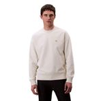 Calvin Klein Bisiklet Yaka Nakış Logolu Sweatshirt, S, LV04RC277G, Tofu, erkek