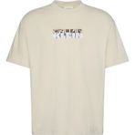 Calvin Klein Bisiklet Yaka T-Shirt, M, LV04RD808G, Beyaz, Erkek