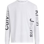 Calvin Klein Blocking Graphic LS Tee Beyaz Erkek T-shirt