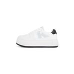 Calvin Klein BOLD FLATF LOW LACEUP MIX NBS Kadın Spor Ayakkabı, Beyaz, 39