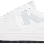 Calvin Klein BOLD FLATF LOW LACEUP MIX NBS Kadın Spor Ayakkabı, Beyaz, 40
