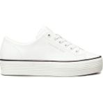 Calvin Klein BOLD VULC FLATF LOW LTH I Beyaz Kadın Sneaker
