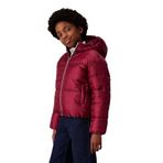 Calvin Klein Bordo Jakarlı Kapüşonlu Kız Çocuk Şişme Mont IG0IG027300KS, 10 Yaş