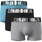 CALVIN KLEIN CALVIN KLEIN Erkek Marka Logolu Elastik Bantlı Günlük Kullanıma Uygun Çok Renkli Boxer 000NB3608A 53V