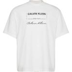 CALVIN KLEIN CALVIN KLEIN Erkek Marka Logolu Günlük Kullanıma Uygun Beyaz T-Shirt LV04RE827G YAF