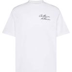 CALVIN KLEIN CALVIN KLEIN Erkek Marka Logolu Günlük Kullanıma Uygun Beyaz T-Shirt LV04RE828G YAF