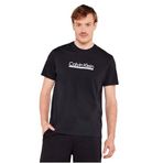 CALVIN KLEIN CALVIN KLEIN Erkek Marka Logolu Organik Pamuklu Günlük Kullanıma Uygun Siyah T-Shirt LV04RC852G UB1