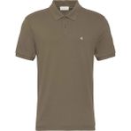 Calvin Klein Calvın Kleın Erkek Marka Logolu Organik Pamuklu Polo Yakalı Kısa Kollu Günlük Kullanıma Uygun Şık Görünümlü Haki Polo Yaka T-Shirt LV040EM269 Vfb