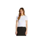 CALVIN KLEIN CALVIN KLEIN Kadın Marka Logolu Organik Pamuklu Günlük Kullanıma Uygun Beyaz T-Shirt J20J225239 YAA