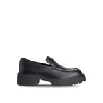 CALVIN KLEIN CALVIN KLEIN Kadın Marka Logolu Pürüzsüz Deri Üst Kısımlı Kauçuk Dış Tabanlı Platform Topuklu Spor Şık Görünümlü Siyah Loafer Ayakkabı YW0YW01862 BEH 36 EU Narrow