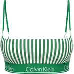 CALVIN KLEIN CALVIN KLEIN Kadın Yeşil-Beyaz Bikini Üstü LV00Q61130 4ZF