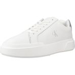 Calvin Klein Chunky Cupsole Lace Up Lth Met Sneaker, 36, 25Y.WSN.PVH.0033, White, Kadın