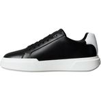Calvin Klein CHUNKY CUPSOLE LACEUP LTH Erkek Spor Ayakkabı, Black/Bright White, 42