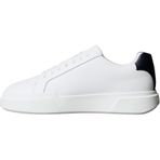Calvin Klein Chunky Cupsole Laceup Lth Erkek Spor Ayakkabı, Bright White/Navy, 44