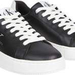 Calvin Klein CHUNKY CUPSOLE LACEUP MON LTH WN Kadın Spor Ayakkabı, Siyah, 39