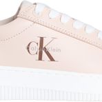 Calvin Klein CHUNKY CUPSOLE MONO LTH WN Kadın Spor Ayakkabı, Pembe, 36