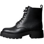 Calvin Klein Chunky Lace Up Zip Boot Kadın Bot, Siyah, 38
