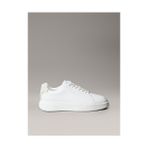 Calvin Klein Ck Avenue Pürüzsüz Deri Logo Detaylı Sneaker - Ekru