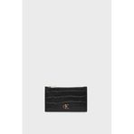 Calvin Klein CK Croc 6 CC Cardcase Deri Cüzdan , Small, LV04F1094G, Siyah, kadın