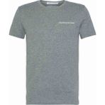 Calvin Klein Ck Erkek Chest Institutional Slim Kısa Kollu T-Shirt - Gri