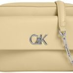 Calvin Klein CK RE-LOCK POCKET CAMERA BAG Kadın Çanta, Beyaz, Tek Beden