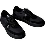 Calvin Klein Classic Cups Lace Mix Emb Tongue Erkek Spor Ayakkabı, Triple Black, 45