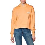 Calvin Klein Colorful Artwork Cropped Hoodie Turuncu Kadın Sweatshirt