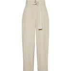 Calvin Klein COTTON SEAMED PANT Kadın Krem Kumaş Pantolon