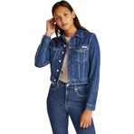 Calvin Klein CROPPED 90'S DENIM TRUCKER Kadın Ceket, İndigo, XS