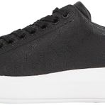Calvin Klein CUPSOLE LACE UP MONO Kadın Spor Ayakkabı, Siyah, 37