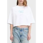 Calvin Klein D1 Collection Kadın Beyaz Crop T-shirt LV047C202G-YAA