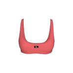 Calvin Klein Dazzling Coral Bralette Bikini Üstü, M, KW0KW02344, Dazzling Coral, Kadın