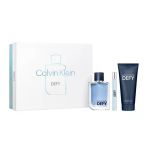 Calvin Klein Defy Edt 100 Ml + Edt 10 Ml + 100 Ml Hair & Body Wash Erkek Parfüm Seti