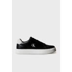 Calvin Klein Deri Logolu Sneaker Ayakkabı YM0YM014350GM Erkek Ayakkabı YM0YM01435 0gm - Siyah - Beyaz