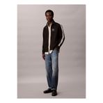 Calvin Klein Dik Yaka Siyah Erkek Sweatshırt LV04LD220GUB1_DBL KNIT STRIPE TRACK