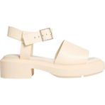 Calvin Klein Ekru Kadın Deri Sandalet Chunky Sandal Lth Mg - Açık Krem